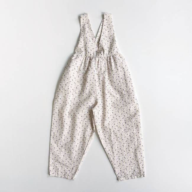 Ricki Romper, Flower Press Print, Soy, Size 5