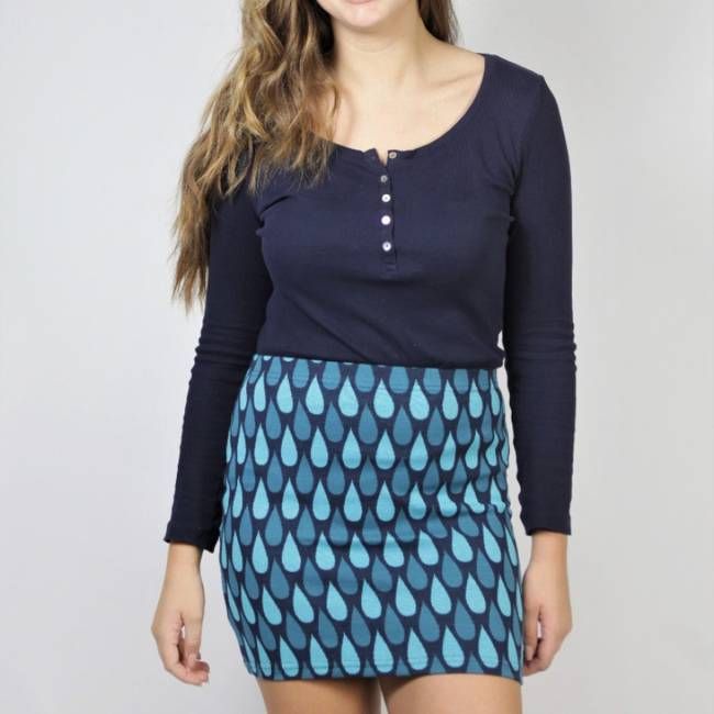 Bio Rock Snoba Jaquard Tropen blau S - kaufen