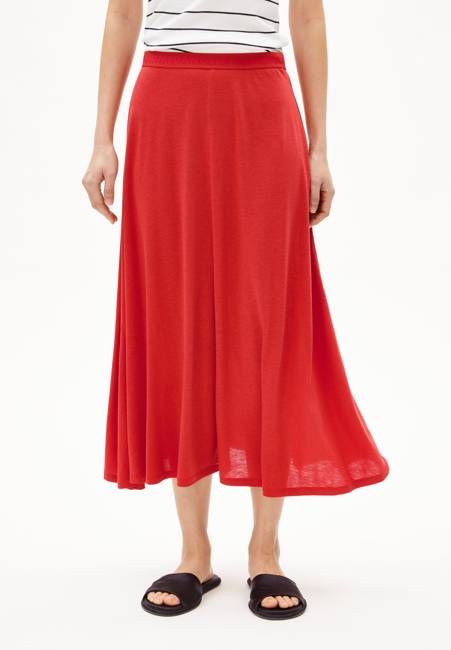 ILENIAA LARAA MIDI SKIRT | coral blush