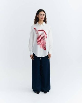 Oversize shell poplin blouse Odie