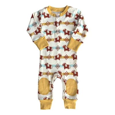 GOTS Certified Organic Cotton Crawler - Aztec Pony