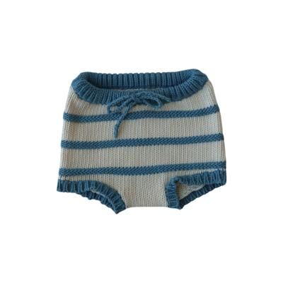 Pre-Loved 100% Organic Cotton Textured Stripe Bloomer Short - Size 12-18m ♻️