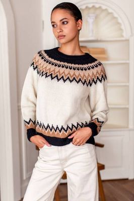 Fair Isle Crewneck - Nordic Mix Alpaca