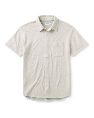 The Short Sleeve California in Heather Oat Double Knit