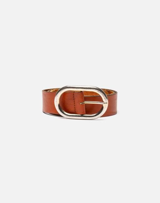 90s Leather Belt -#1193