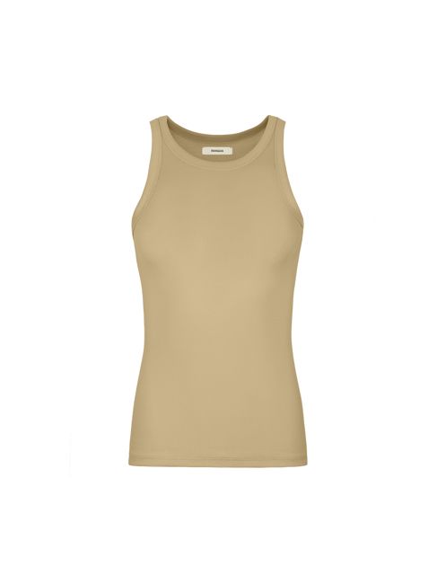 Archive Womens 365 Lightweight Rib Tank Top—maitake beige