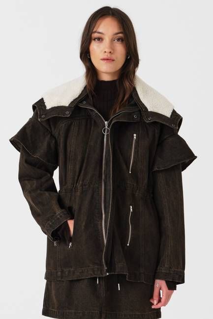 Finn Denim Jacket in Cacao