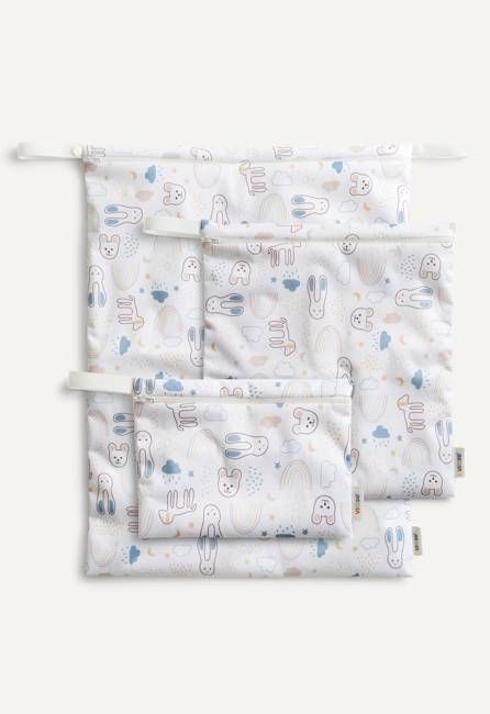 Waterproof Storage bag - White Teddy