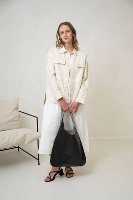 Shopper aus veganem Leder