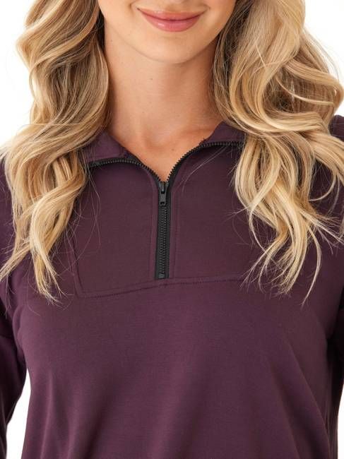 Nyla Feather Fleece Half Zip Pullover
