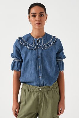 Daisy Blouse in Indigo