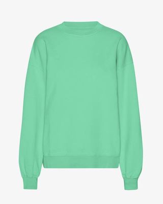 Organic Oversized Crew - Spring Green
