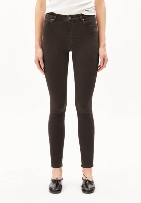 TILLAA MID WAIST SKINNY JEANS | claystone