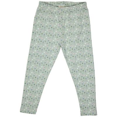 Leggings - Flowers, Green