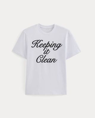 Script Logo Tee | White