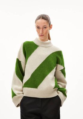 SADNAA STRIPES| gravel-ivy green