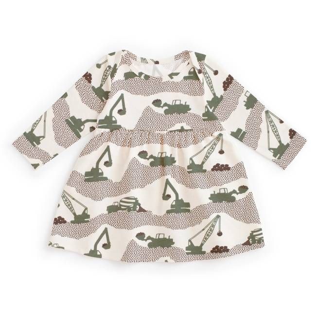 Lausanne Baby Dress - Construction Forest Green