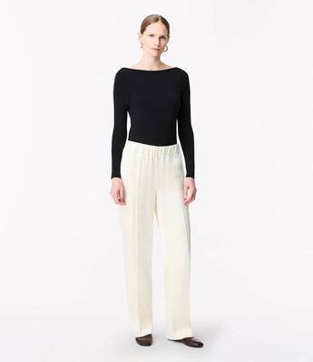 Satin Jogger | Cream