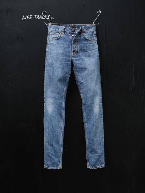 Steady Eddie II Raw Tracks tapered jeans | Nudie Jeans