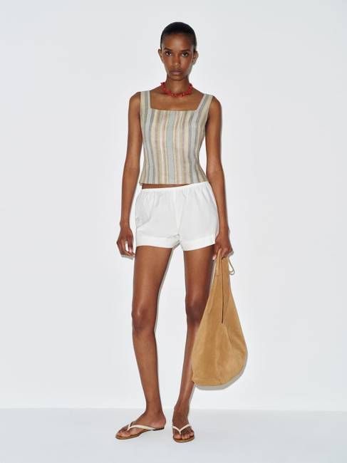 Reformation Clarence Linen Top