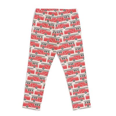 Leggings - Firetrucks Red