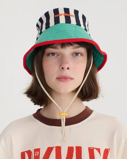 Bobo Choses Colour Block Cotton Hat