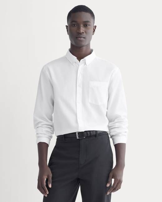 Washed Poplin Shirt | White