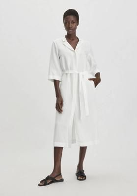 Dress Midi Relaxed from TENCEL Lyocell with Linen