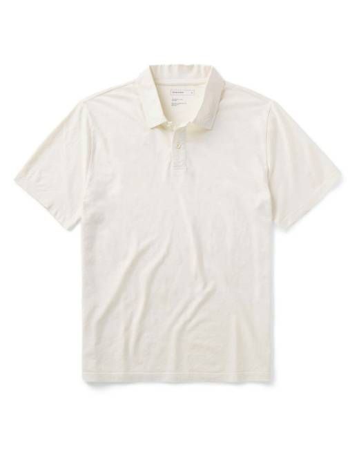 The Cotton Hemp Polo in Vintage White