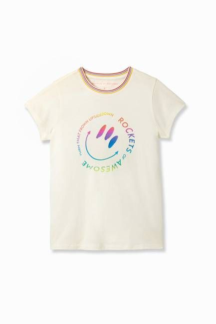 Smiley Rainbow Tee - FINAL SALE
