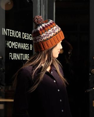 Nora Fair Isle Wool Bobble Hat