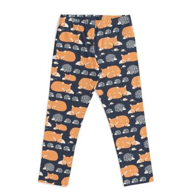 Leggings - Foxes & Hedgehogs Night Sky