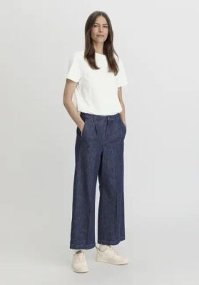 Jeans Culotte Regular made from organic denim with kapok