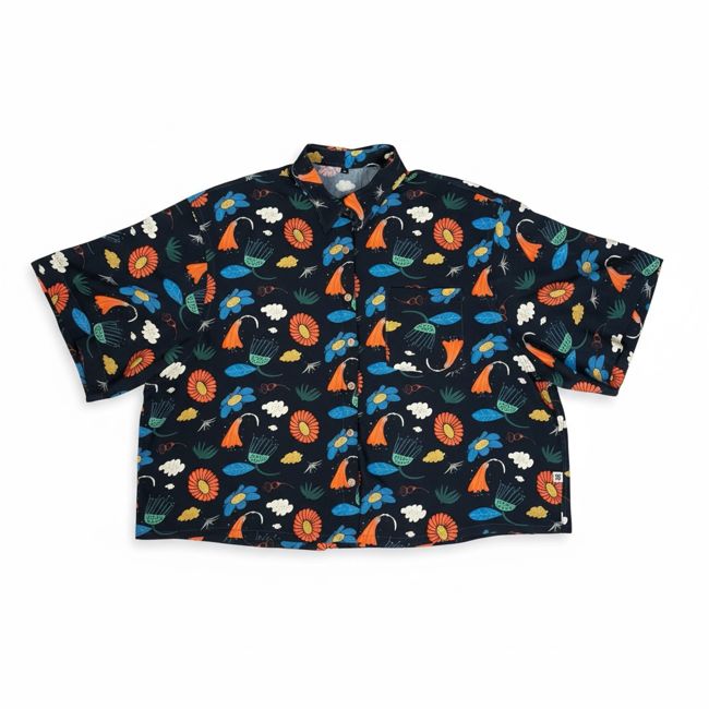 CAMISA PAZ FLORAL AZUL