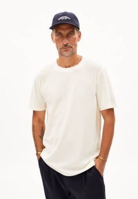 MAARKOS WAFFLE T-SHIRT | oatmilk