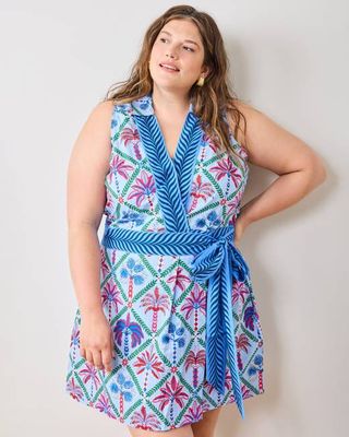 Palm Tree Paradise - Lucia Dress - Lilac Escape