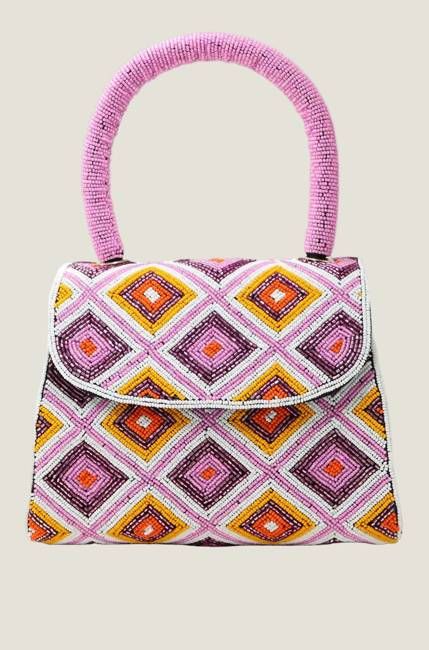 Beaded Handbag | Pink
