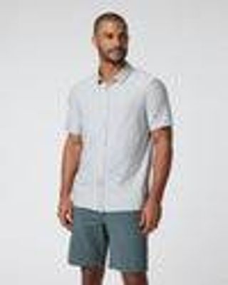 Short Sleeve Strato Button Down | Men's Platinum Shirt | Vuori