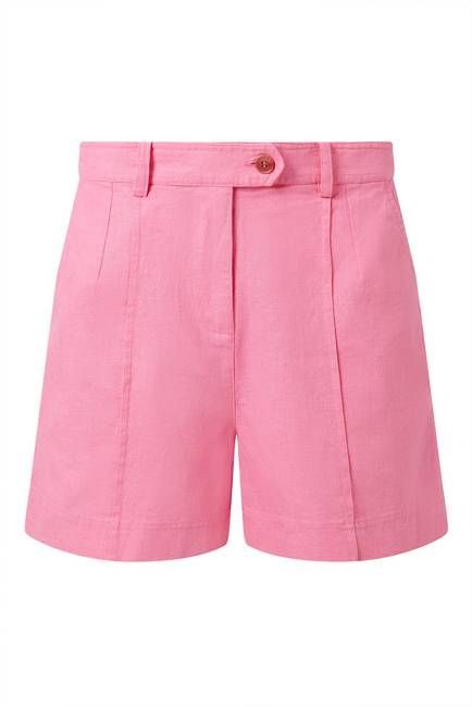 EMME - Linen/OC Blend Shorts - Pink