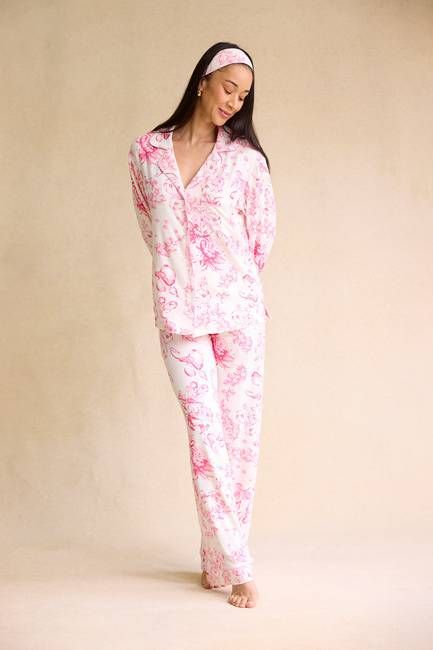 Long Sleeve Button Down Pajama Set