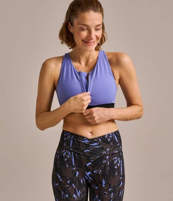 Enduro Zip Front Crop Top
