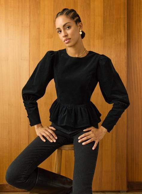Adela Peplum Top
