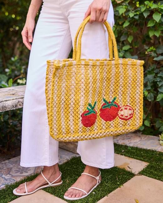 The Jacksons - Tomatoes Yellow Stripe Bag - Multi
