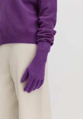 BETTER RECYCLING finger gloves made of pure cashmere