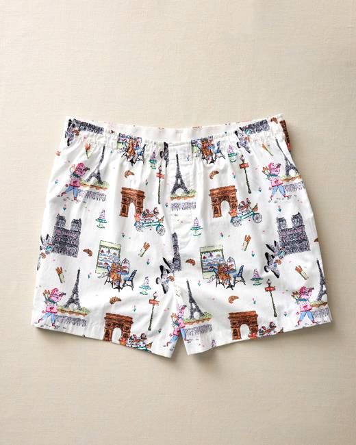 Paris Getaway - Mens Boxer - Cloud