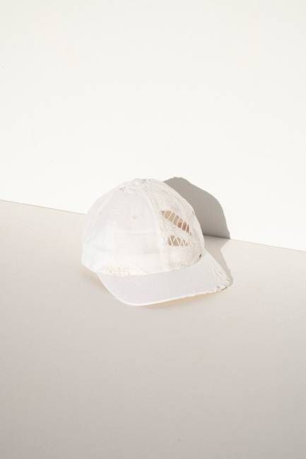 Ball Cap - White Vintage Tablecloths #2