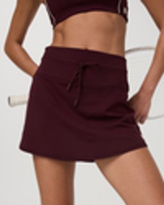 Daily Skirt – Cerise High-Rise Skirt with Built-In Shorts – Skirts – Vuori