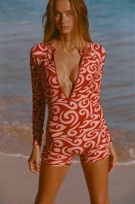 Dover Long Sleeve Swimsuit - Archipelago-Pink