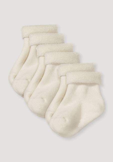 Plush socks in a pack of 3 made from organic cotton