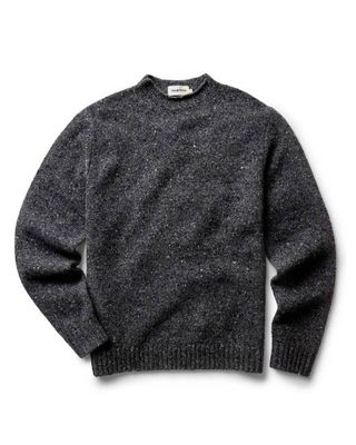 The Seafarer Sweater in Charcoal Donegal
